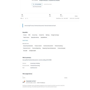 4899-Chartered Accountant Experienced