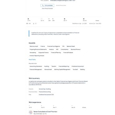 4893-Chartered Accountant Experienced