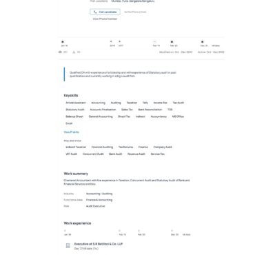 4892-Chartered Accountant Experienced