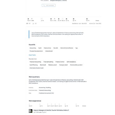 4888-Chartered Accountant Experienced