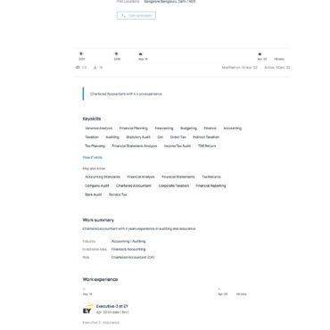 4887-Chartered Accountant Experienced
