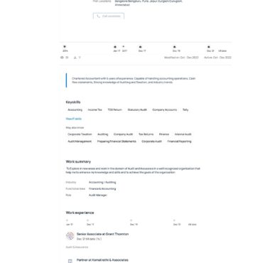 4886-Chartered Accountant Experienced