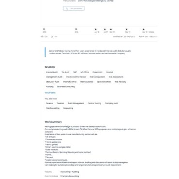 4876-Chartered Accountant Experienced