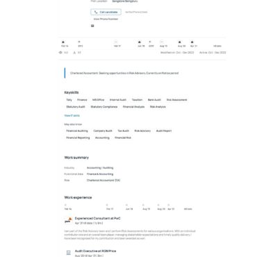 4858-Chartered Accountant Experienced