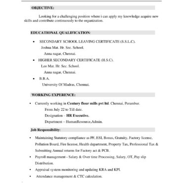 5700-HR Cum Recruitment and Admin Executive