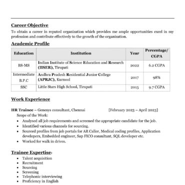 11303 - HR Cum Recruitment and Admin Executive