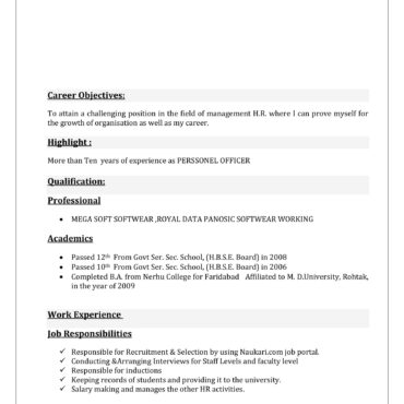 6041-HR Cum Recruitment and Admin Executive