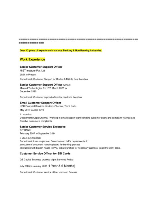 5118-Customer Support Executive