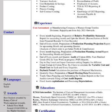 5116-Semi Qualified Professional