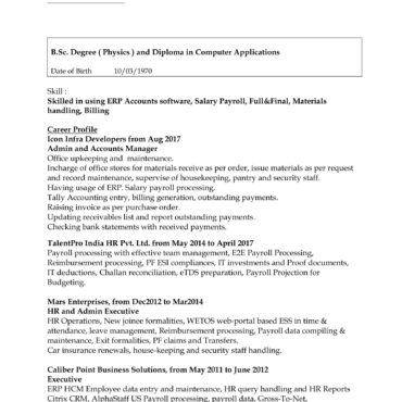5549-HR Cum Recruitment and Admin Executive