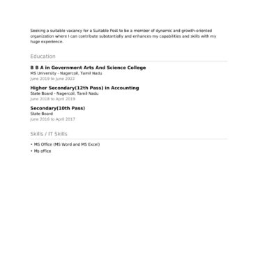 11604 - Business Administration Experienced
