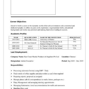 5544-HR Cum Recruitment and Admin Executive