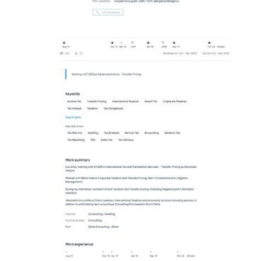 4847-Chartered Accountant Experienced