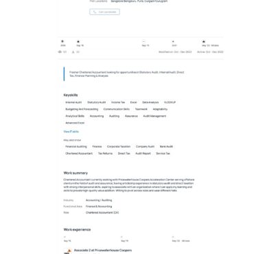4854-Chartered Accountant Experienced