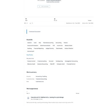4857-Chartered Accountant Experienced