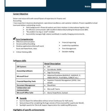 2909-Business Administration Experienced