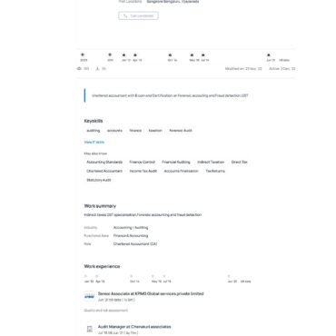 4852-Chartered Accountant Experienced