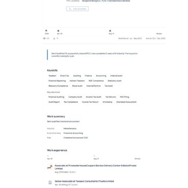 4850-Chartered Accountant Experienced