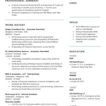 2833-Chartered Accountant Experienced