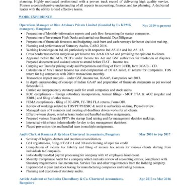 4163-Chartered Accountant Experienced