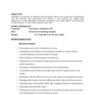 3159 - Business Administration Experienced