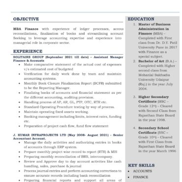 2510-Business Administration Experienced