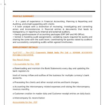 3152 - Business Administration Experienced