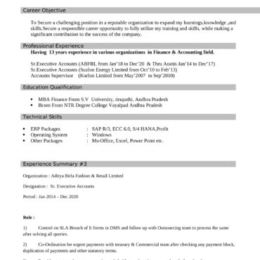 3146 - Business Administration Experienced