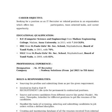 4624-HR Cum Recruitment and Admin Executive