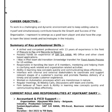 3137 - Business Administration Experienced