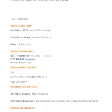 3065 - HR cum Recruitment and Admin Executive