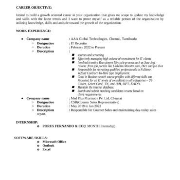 4600-HR Cum Recruitment and Admin Executive