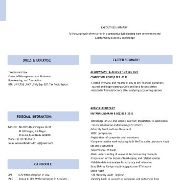 1739 - Semi Qualified Professional