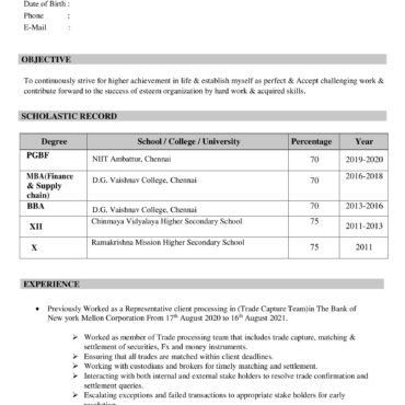2632-Business Administration Experienced