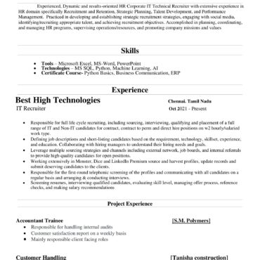 4689-HR Cum Recruitment and Admin Executive