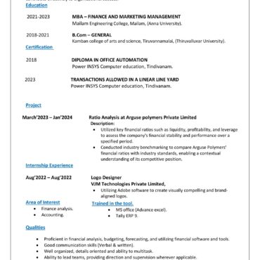 2686-Business Administration Experienced