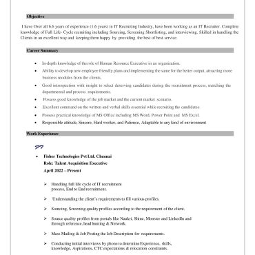 3003 - HR Cum Recruitment and Admin Executive