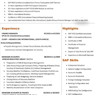 3796 - Senior Manager