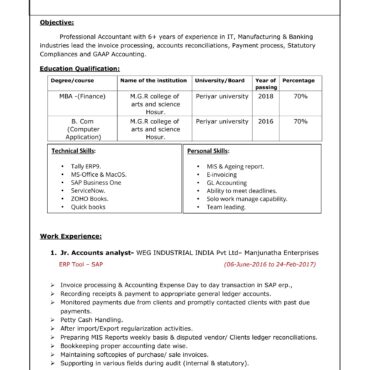 2365-Business Administration Experienced