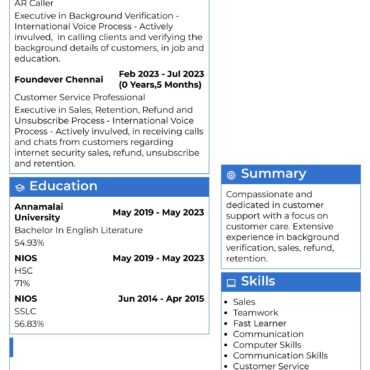 3335 - Customer Support Executive