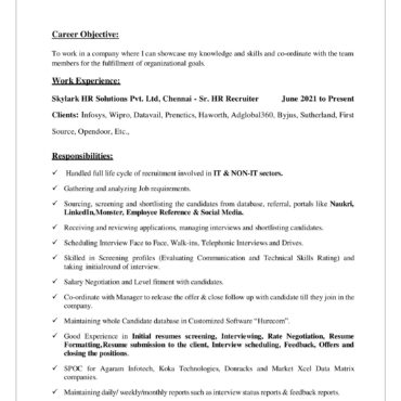 4386-HR Cum Recruitment and Admin Executive