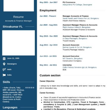 2341-Business Administration Experienced