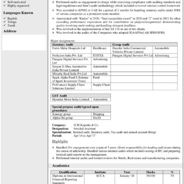 2777-Chartered Accountant Experienced