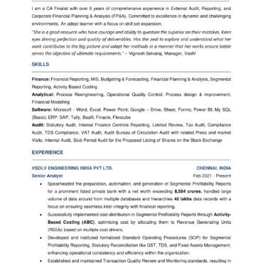 2550-Semi Qualified Professional