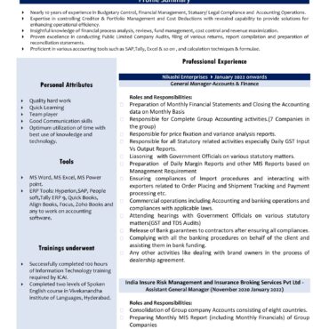 2770-Semi Qualified Professional