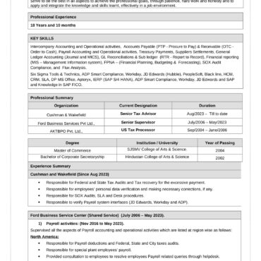 3263 - Senior Accountant