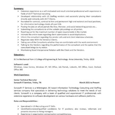 4237-HR Cum Recruitment and Admin Executive