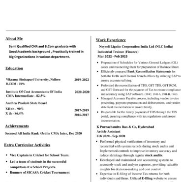 3803 - Junior Accountant