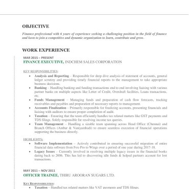 1801 - Semi Qualified Professional