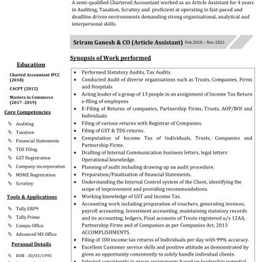 1785 - Semi Qualified Professional